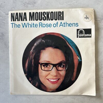 Nana Mouskouri - The White Rose Of Athens - 7" Vinyl EP - UK Press TE 17420