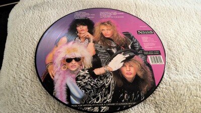 POISON LOOK WHAT THE CAT DRAGGED IN PICTUR ALBUM RECORD VINYL LP MFN69P EX