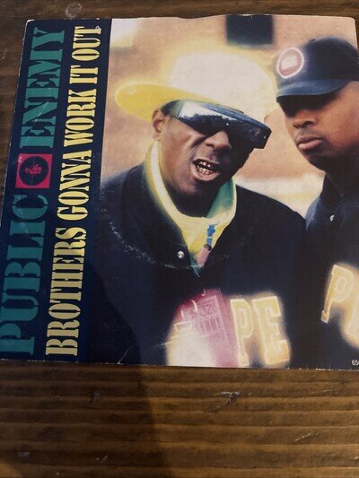 Public Enemy - Brothers Gonna Work It Out (Remix) - 7" Vinyl Single, Plays Great