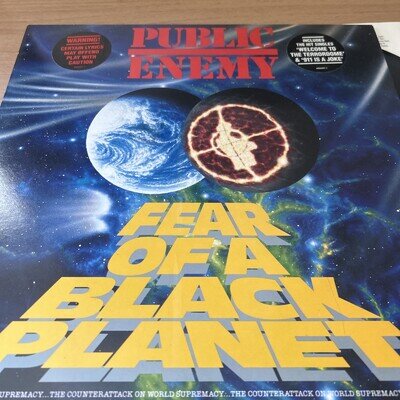Public Enemy Fear of A Black Planet Original 1990 Vinyl LP Def Jam