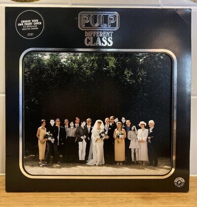 Pulp Different Class 1995 Vinyl Die-Cut Aperture Sleeve Silver Near-Mint Promo