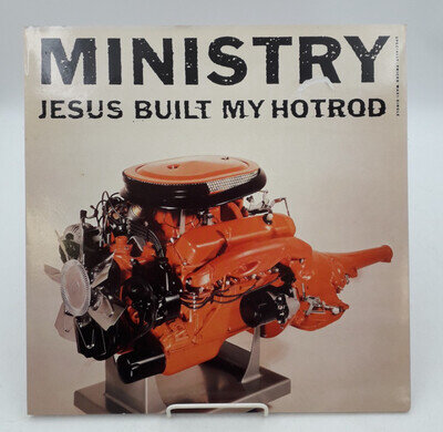 Vintage Ministry Jesus Built My Hotrod 12" Vinyl 1991 Sire Records WE321 45rpm