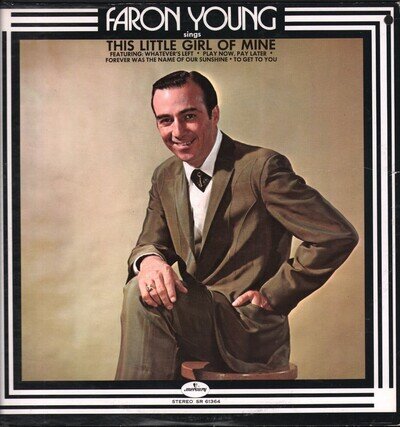 Faron Young Faron Young Sings This Little Girl of Mine LP vinyl USA Mercury 1972