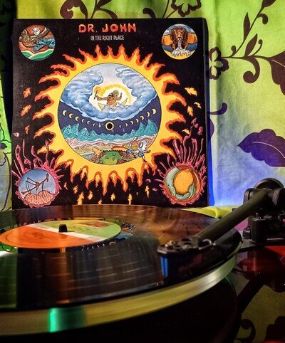 Dr. John In The Right Place LP 1st Issue 1973 UK Atlantic K50017 TRI FOLD Vinyl
