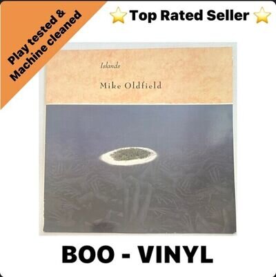 Mike Oldfield ~ Islands ~ LP vinyl Record Virgin 1987 with inner Lyric Uk Issue