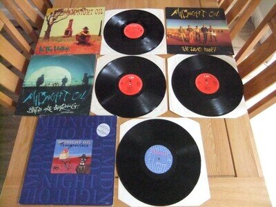 Midnight Oil- Four 12" Vinyl Singles-VG/GD.