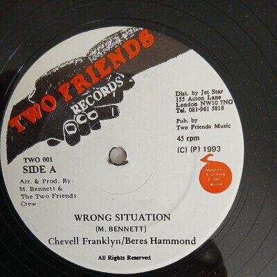 Chevelle Franklyn / Beres Hammond - Wrong Situation (12")