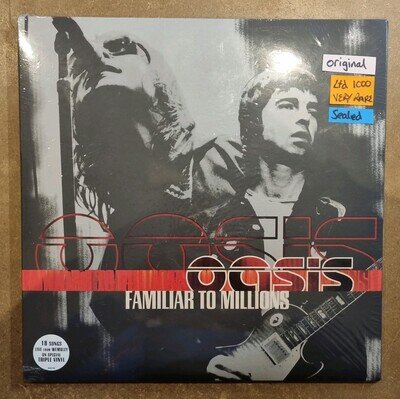 Oasis LP Familiar to Millions Sealed UK Vinyl Set Ltd 1000 Original 1st Pressing