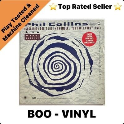 Phil Collins - Sussudio / Don't Lose My Number Ltd Edition 12” Vinyl Record EX