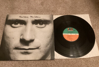 NM/EX Phil Collins - Face Value Gatefold Vinyl LP German Pressing WEA 99143 1981