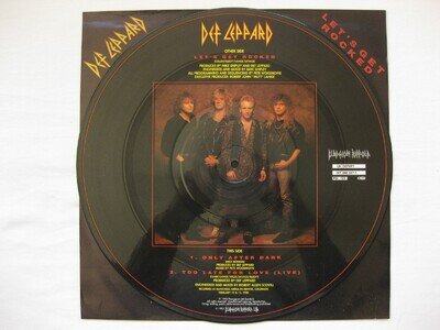 DEF LEPPARD - LET'S GET ROCKED. LIMITED EDITION PICTURE DISC. 12" 45RPM SINGLE.