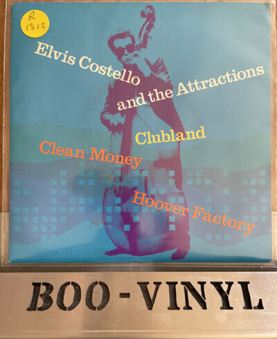 Elvis Costello and the Attractions – Clubland 1980 7” fbeat XX 12 PS EX / EX