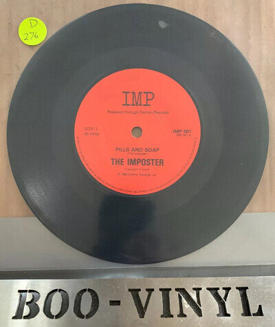 The Imposter ‎– Pills And Soap (Elvis Costello) 7" Vinyl 45rpm Ex+ Con