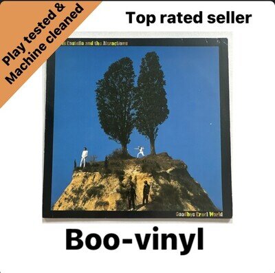 Elvis Costello and the Attractions Goodby cruel world vinyl LP Record Nm / Vg+