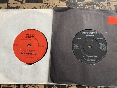 The Imposter - Pills And Soap 7" + Peace In Our Time 7" - Elvis Costello