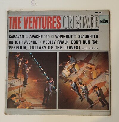THE VENTURES Vinyl Lp – On Stage - 1965 - Dolton Records BST-8035 -