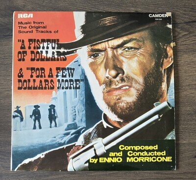 A Fistful of Dollars /A Few Dollars More Soundtrack Vinyl- Ennio Morricone EX