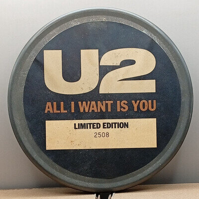 U2 All I Want Is You Single Tin Box Island U2 ISB 422 (TIN BOX ONLY)