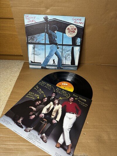 BILLY JOEL - GLASS HOUSES CBS 1980 12' VINYL LP RECORD EXCELLENT CONDITION