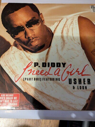 P.Diddy-I need a girl 12" featuring usher &loon vinyl lp