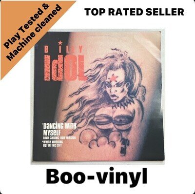 Billy Idol ~ Dancing with Myself ~ 12" vinyl Vinyl Record 1982 EX / EX