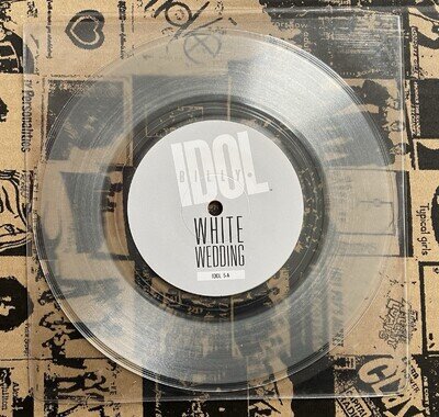 Billy Idol - White Wedding 7" - 1985 Clear Vinyl - Hot In The City