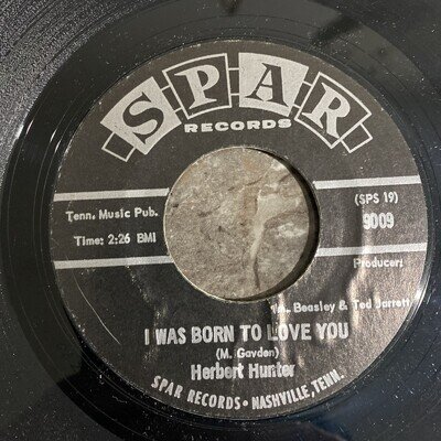 HERBERT HUNTER - I WAS BORN TO LOVE YOU