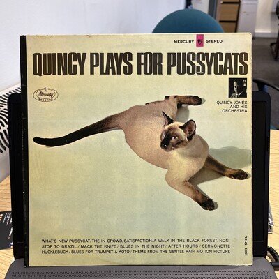 Quincy Jones “Quincy Plays For Pussycats” 1965 UK 12 Inch Vinyl LP￼