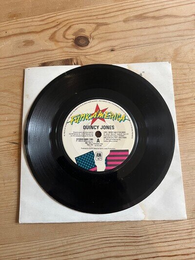 quincy jones love, i never had it so good 7" vinyl record very good condition