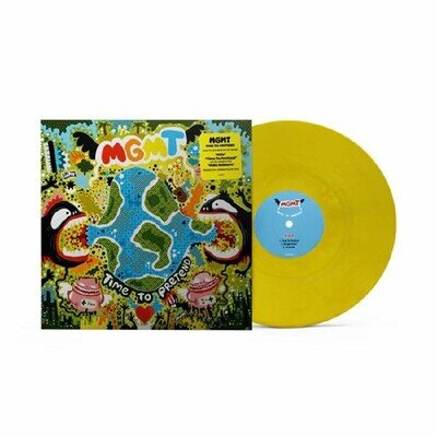 MGMT - Time To Pretend (20th Anniversary Edition) - 'banana' yellow vinyl 12"