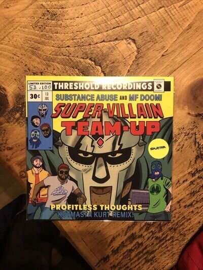 Substance Abuse and MF DOOM - Profitless Thoughts - 53/100 Splatter Edition New