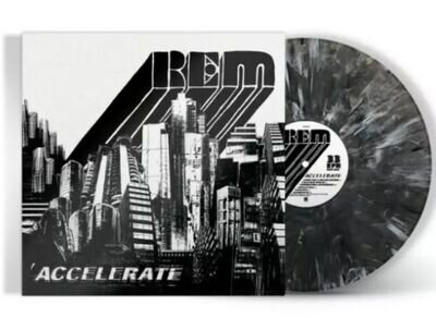 R.E.M. ACCELERATE Limited Edition Black & White Marble Vinyl Mint/Sealed