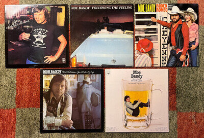 Collection of vinyl albums by Moe Bandy