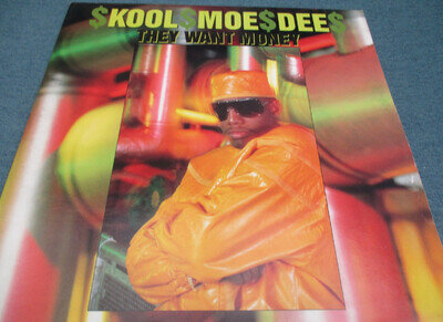 KOOL MOE DEE 'THEY WANT MONEY' 12" VINYL SINGLE EP 1989 EXCELLENT CONDITION