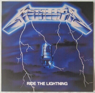 Metallica Ride the Lightning Vinyl remastered Reissue US 2022 Ex Ex Insert