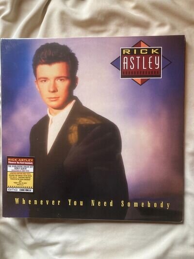 RICK ASTLEY WHENEVER YOU NEED SOMEBODY, RSD LTD EDITION RED VINYL LP, NEW SEALED