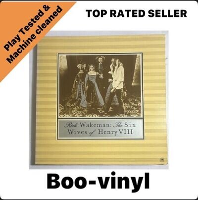 Rick Wakeman~The Six Wives Of Henry VIII Lp Vinyl Record US Issue EX / EX