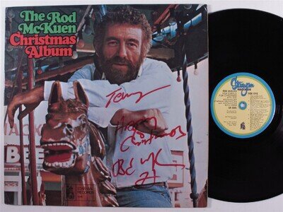 ROD MCKUEN Christmas Album STANYAN LP VG+ autographed z