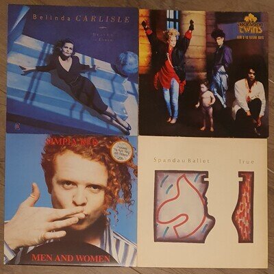 8 x Vinyl Albums 80's Joblot Spandau Ballet Simply Red Thomson Twins etc #AL805
