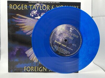 Roger Taylor Foreign Sand 1994 Blue Vinyl 7”ps Numbered Queen