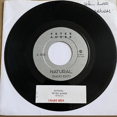 PETER ANDRE Natural (Radio Edit) / (Unplugged) 7” Jukebox Single 1997 Mushroom