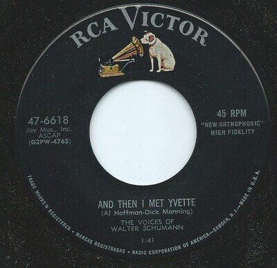 Voices Of Walter Sch - And Then I Met Yvette / If I Had My Druthers - - X8100z