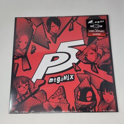 Persona 5 Megamix Vinyl LP Record Soundtrack Red Black Splatter P5 ATLUS Royal