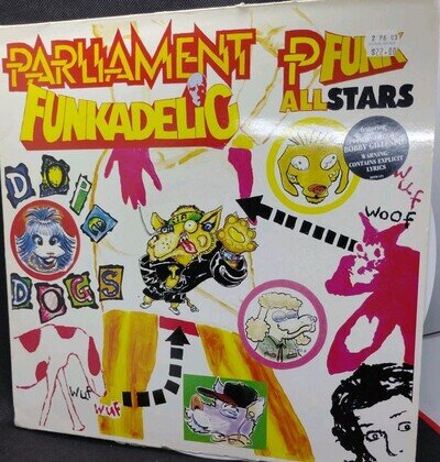 Parliament Funkadelic P-Funk All-Stars Dope Dogs VG DBL White Vinyl Import