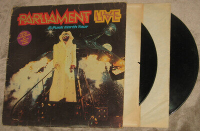 Parliament Live P-Funk Earth Tour Funk 1977 Vinyl Record Casablanca Backstage