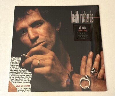 KEITH RICHARDS TALK IS CHEAP (30TH ANNIVERSARY) - BLACK VINYL LP 180GSM **NEW**