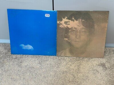 JOHN LENNON - IMAGINE/LIVE PEACE IN TORONTO 1969 - 2 X EARLY REISSUE LP LOT EX