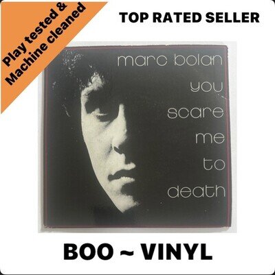 Marc Bolan: You Scare me to Death 7” Vinyl Record + Flexi Disc EX / EX