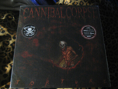 CANNIBAL CORPSE torture RED BLACK MARBLE VINYL LP 2012 deicide morbid angel
