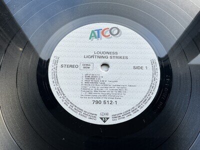 Loudness ~ Lightning Strikes ~ Orig. LP/Vinyl 1986 Atco Records superb copy !